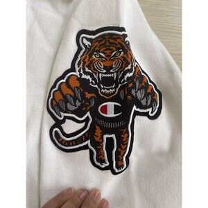Rare Champion Reverse Weave Men M Hoodie Embroidered Tiger Viking Pirate Bulldog